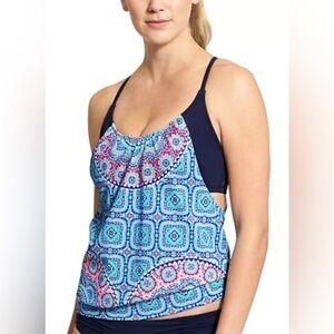 Athleta Fiji Blousy Tankini Top